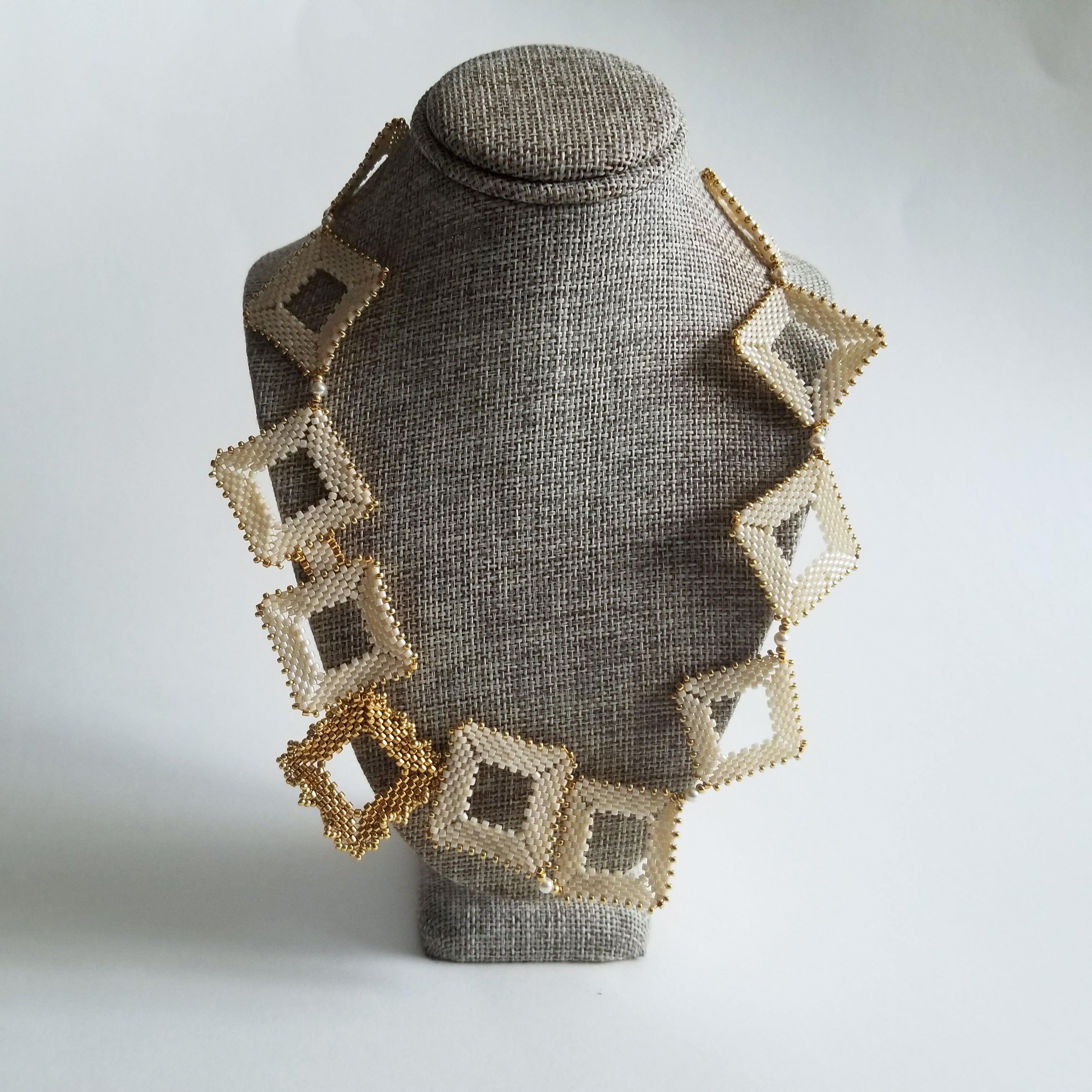 "The Missing Painting" Handcrafted Beaded Necklace