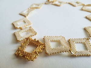 "The Missing Painting" Handcrafted Beaded Necklace