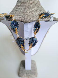 "Blue Velvet" Handcrafted Beaded Necklace