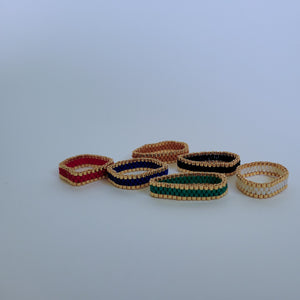 “Walk Like an Egyptian” Stackable Beaded Rings
