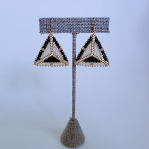 “Walk Like an Egyptian” Classic Geometric Beaded Earrings