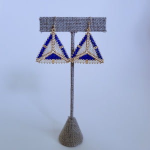 “Walk Like an Egyptian” Classic Geometric Beaded Earrings