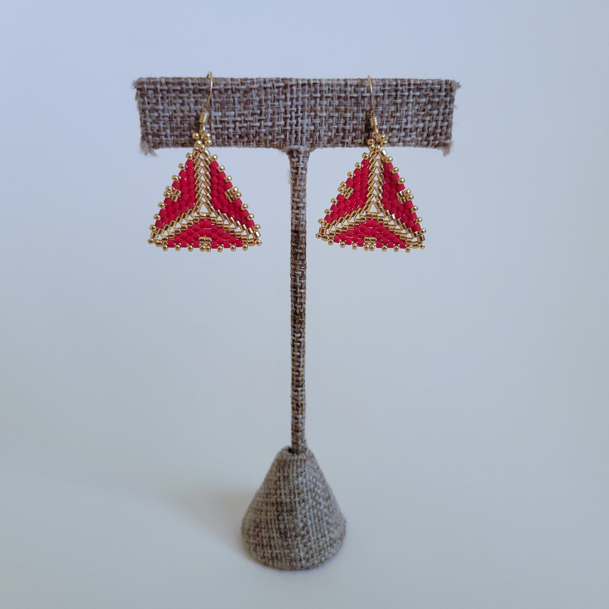 beYOUteous "Small & Delectable" Geometric Beaded Earrings