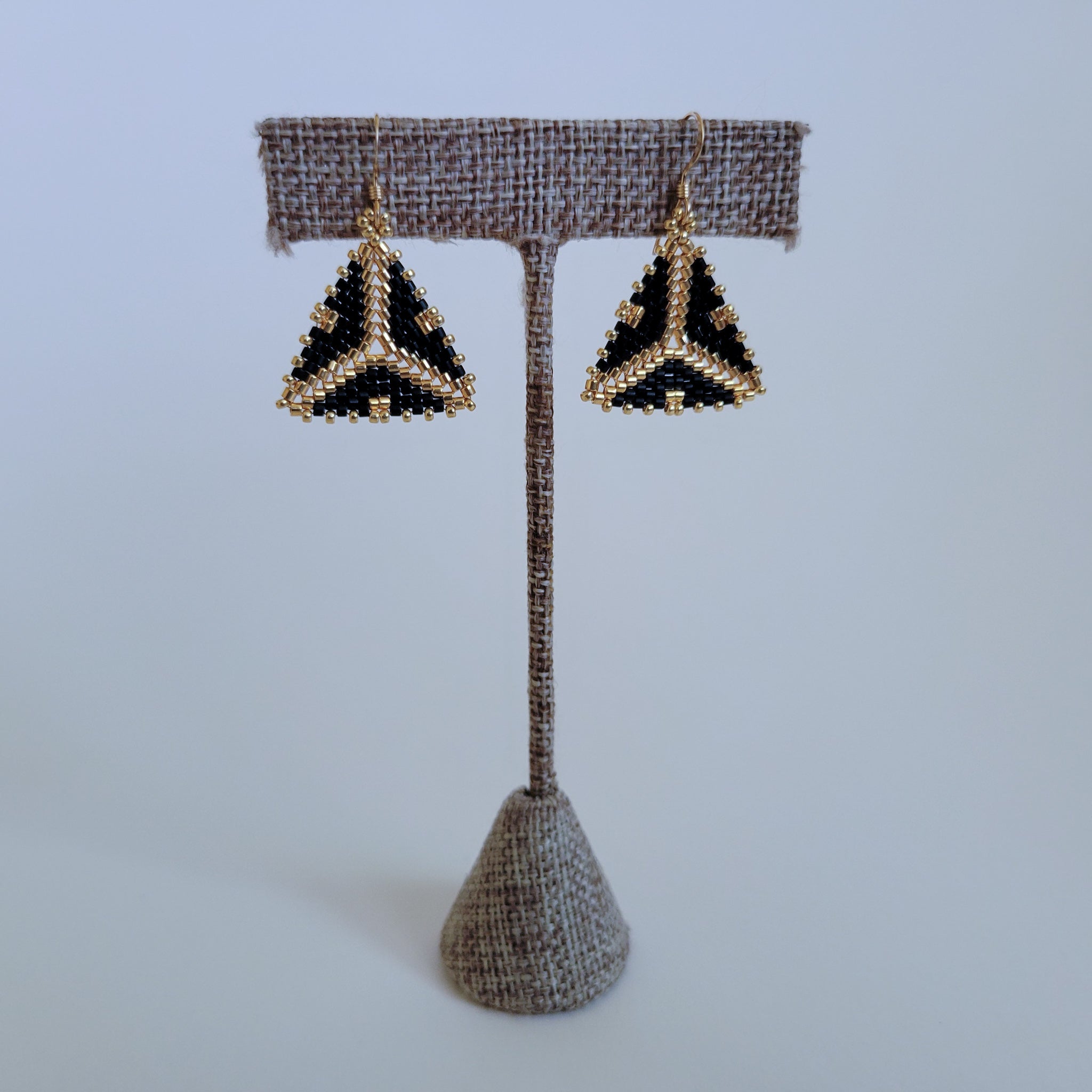 beYOUteous "Small & Delectable" Geometric Beaded Earrings