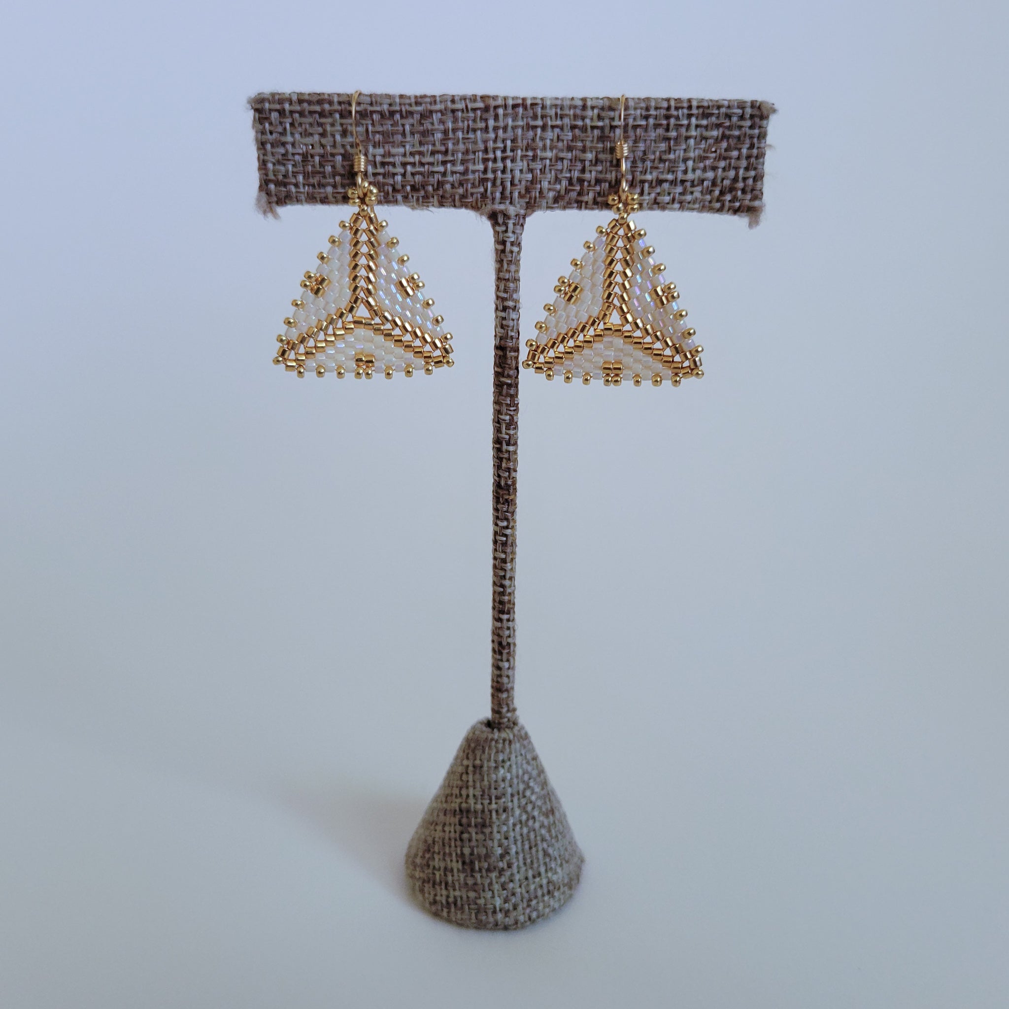 beYOUteous "Small & Delectable" Geometric Beaded Earrings